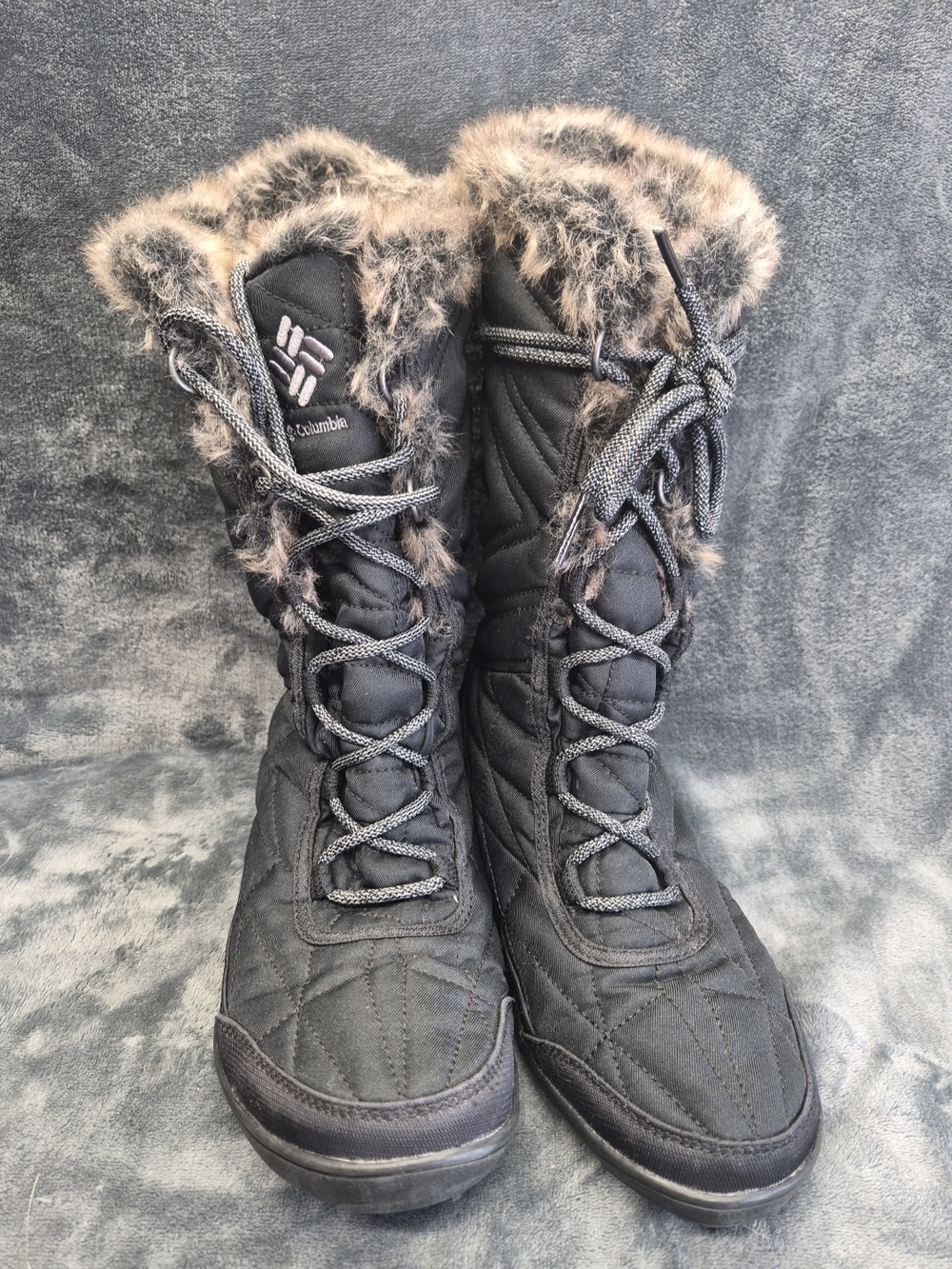 Columbia Boots Womens 9.5 Minx III Winter Tall MidCalf Lace Up BL5964 Purple